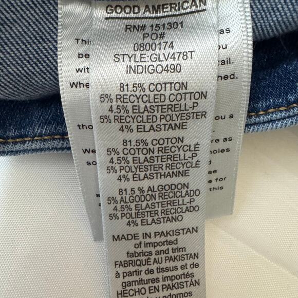 Good American Power Stretch Pull On Skinny Jeans Size S - Picture 9 of 10